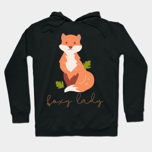 Fox Lovers Gift Foxy Lady Hoodie